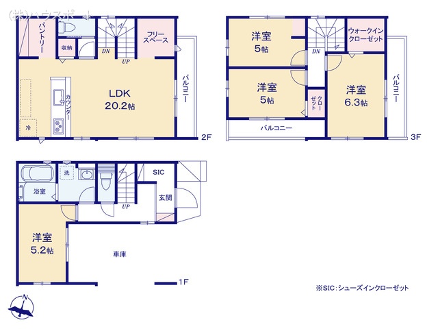 さいたま市桜区栄和3丁目の新築戸建て 4LDK間取図 ※図面と異なる場合は現況を優先