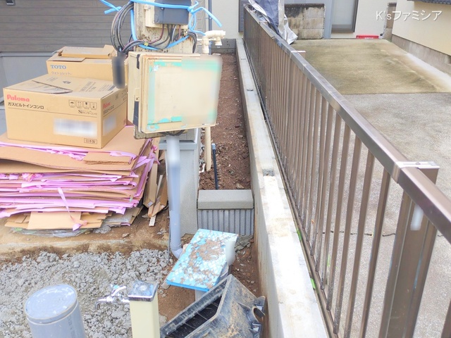 さいたま市見沼区大字小深作の新築戸建て外構写真 2025年6月26日撮影