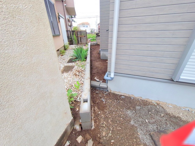 さいたま市見沼区大字小深作の新築戸建て外構写真 2025年6月26日撮影