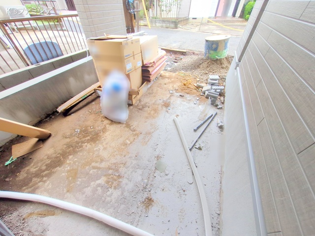 さいたま市見沼区大字小深作の新築戸建て外構写真 2025年6月26日撮影