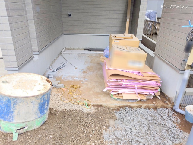 さいたま市見沼区大字小深作の新築戸建て外構写真 2025年6月26日撮影