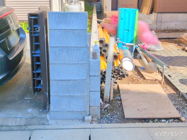 さいたま市見沼区大字蓮沼の新築戸建て外構写真 2025年9月24日撮影