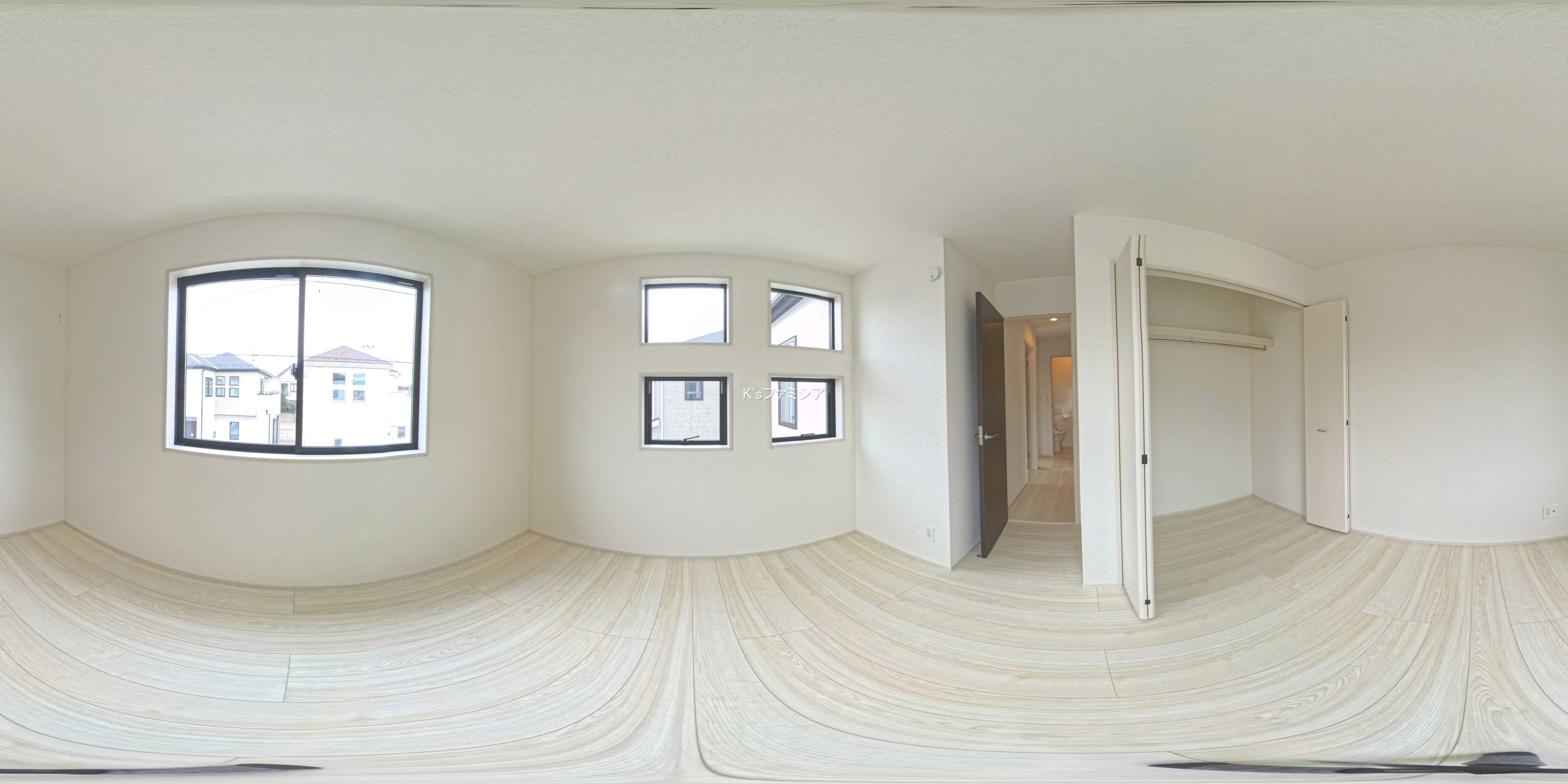 桶川市大字加納の新築戸建てパノラマ（居室サブ）写真 2025年9月12日撮影