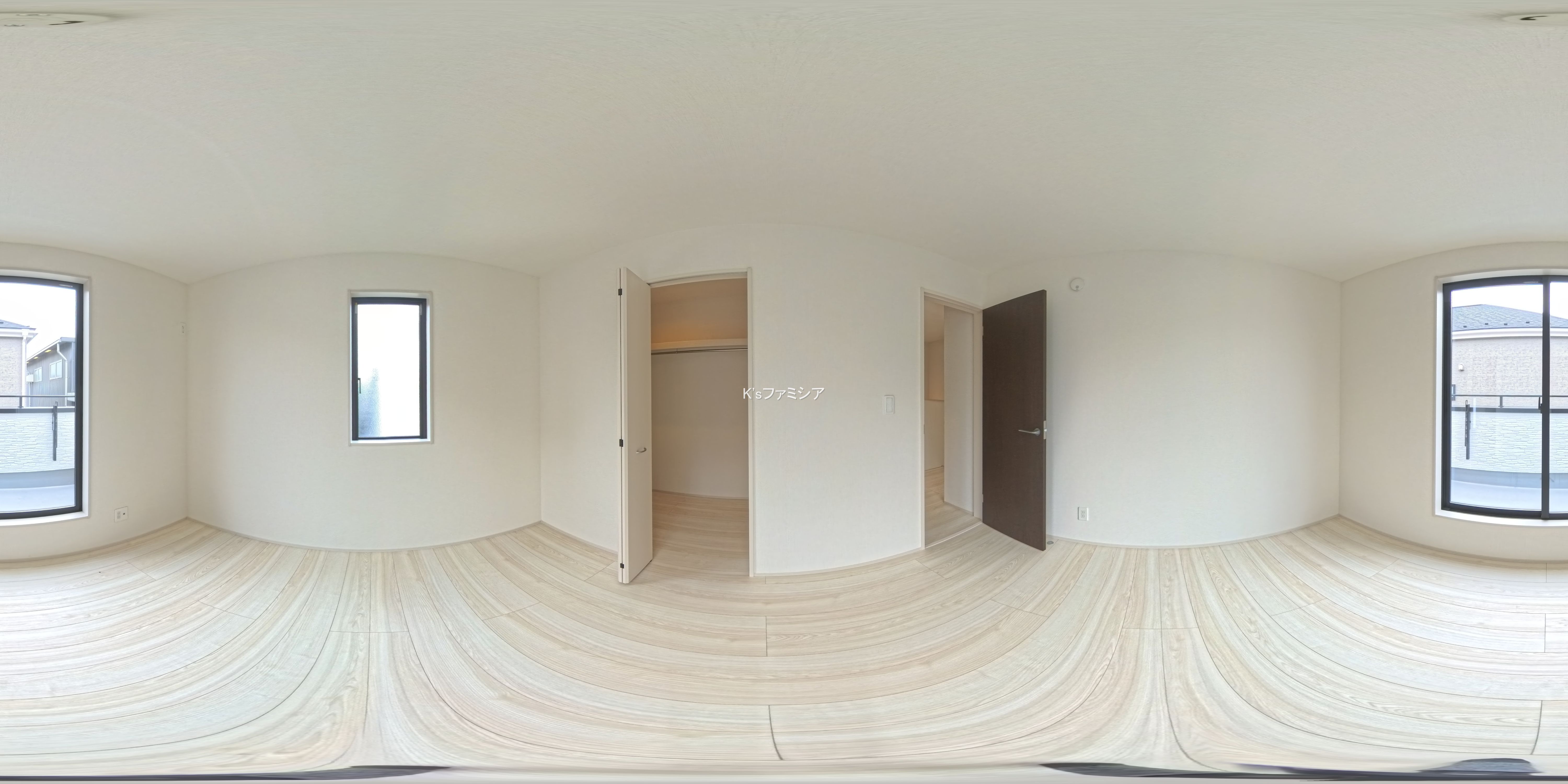 桶川市大字加納の新築戸建てパノラマ（居室メイン）写真 2025年9月12日撮影