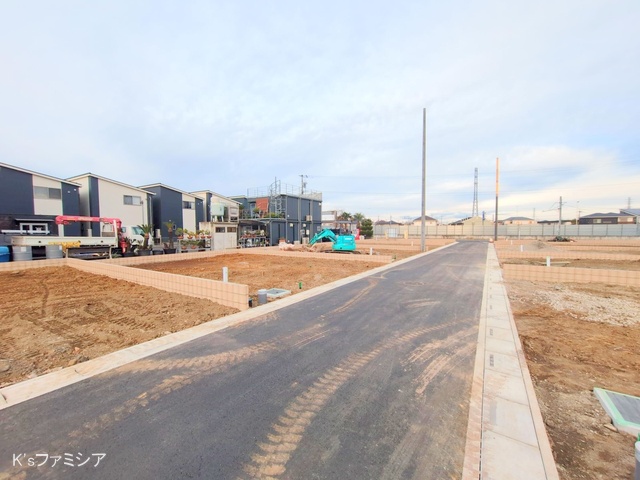 桶川市大字加納の新築戸建て更地・土地写真 2024年12月11日撮影