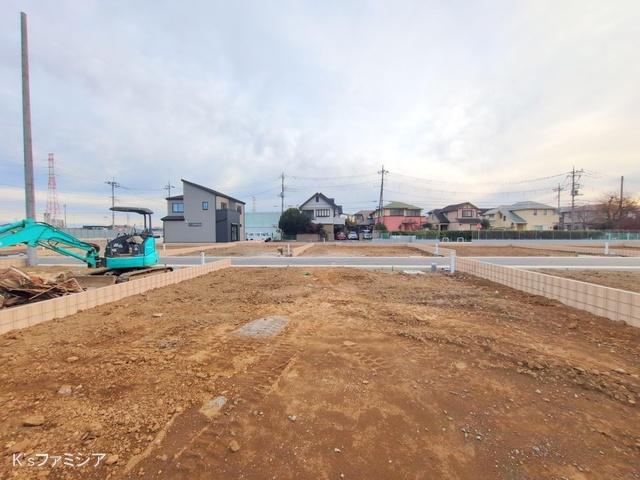 桶川市大字加納の新築戸建て更地・土地写真 2024年12月11日撮影