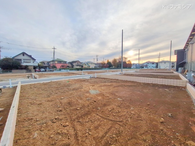 桶川市大字加納の新築戸建て更地・土地写真 2024年12月11日撮影