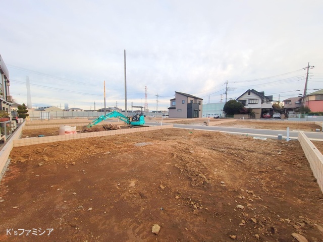 桶川市大字加納の新築戸建て更地・土地写真 2024年12月11日撮影