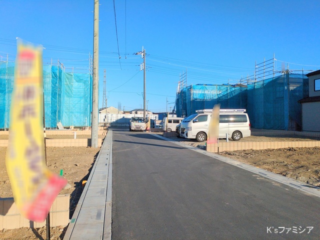 桶川市大字加納の新築戸建て更地・土地写真 2025年2月10日撮影