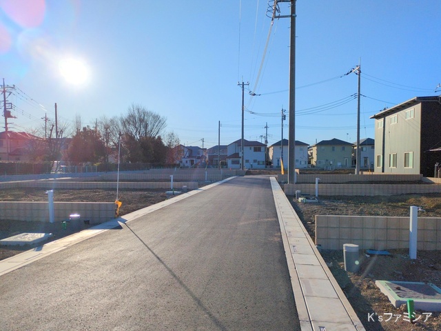 桶川市大字加納の新築戸建て更地・土地写真 2025年2月10日撮影