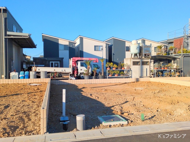 桶川市大字加納の新築戸建て更地・土地写真 2025年2月10日撮影