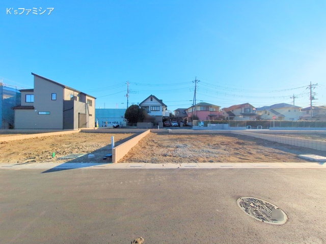 桶川市大字加納の新築戸建て更地・土地写真 2025年2月10日撮影