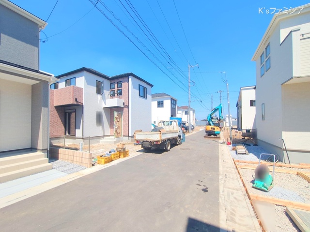 桶川市大字加納の新築戸建て外構写真 2025年7月29日撮影