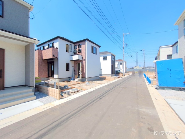 桶川市大字加納の新築戸建て外構写真 2025年8月19日撮影