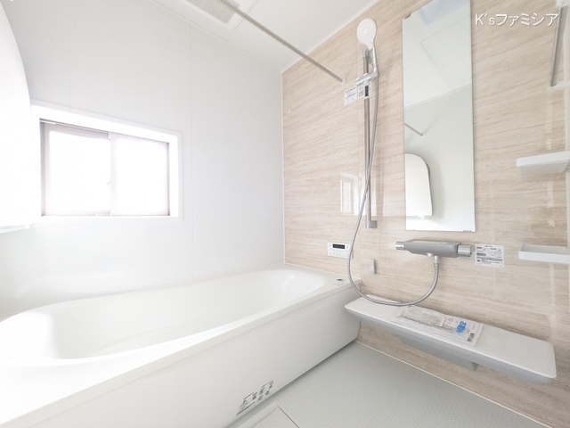 桶川市大字加納の新築戸建てお風呂写真 2025年8月7日撮影