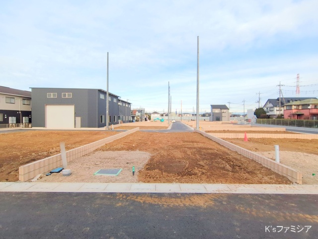 桶川市大字加納の新築戸建て更地・土地写真 2024年12月11日撮影