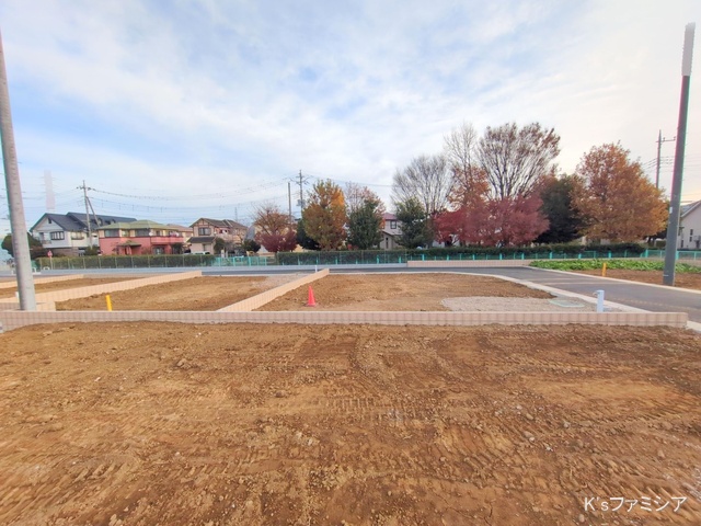 桶川市大字加納の新築戸建て更地・土地写真 2024年12月11日撮影