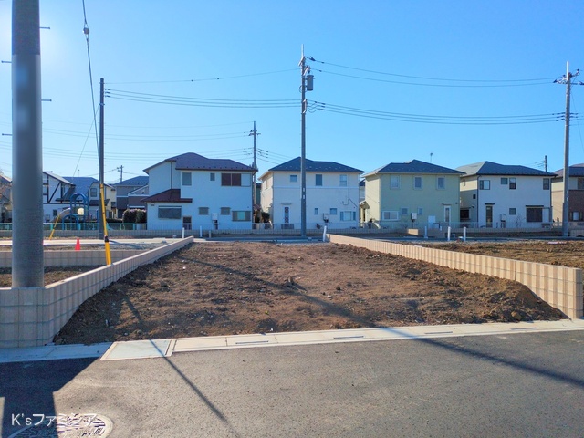 桶川市大字加納の新築戸建て更地・土地写真 2025年2月10日撮影