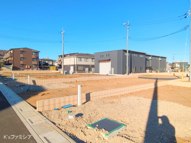 桶川市大字加納の新築戸建て更地・土地写真 2025年2月10日撮影