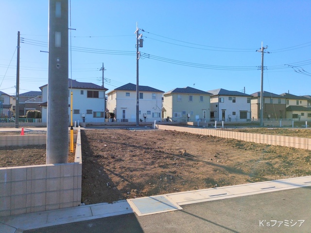 桶川市大字加納の新築戸建て更地・土地写真 2025年2月10日撮影