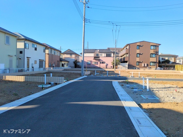 桶川市大字加納の新築戸建て更地・土地写真 2025年2月10日撮影