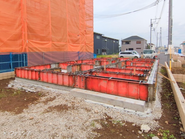桶川市大字加納の新築戸建て基礎写真 2025年5月9日撮影