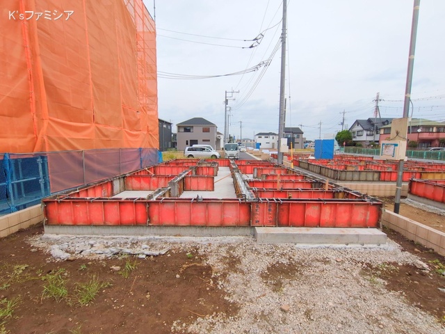 桶川市大字加納の新築戸建て基礎写真 2025年5月9日撮影