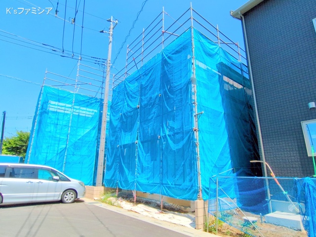 桶川市大字加納の新築戸建てシート写真 2025年6月18日撮影