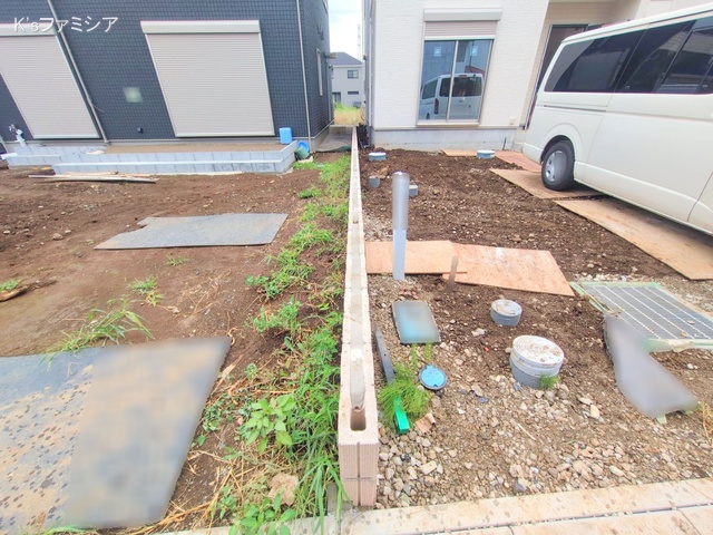 桶川市大字加納の新築戸建て外構写真 2025年7月16日撮影