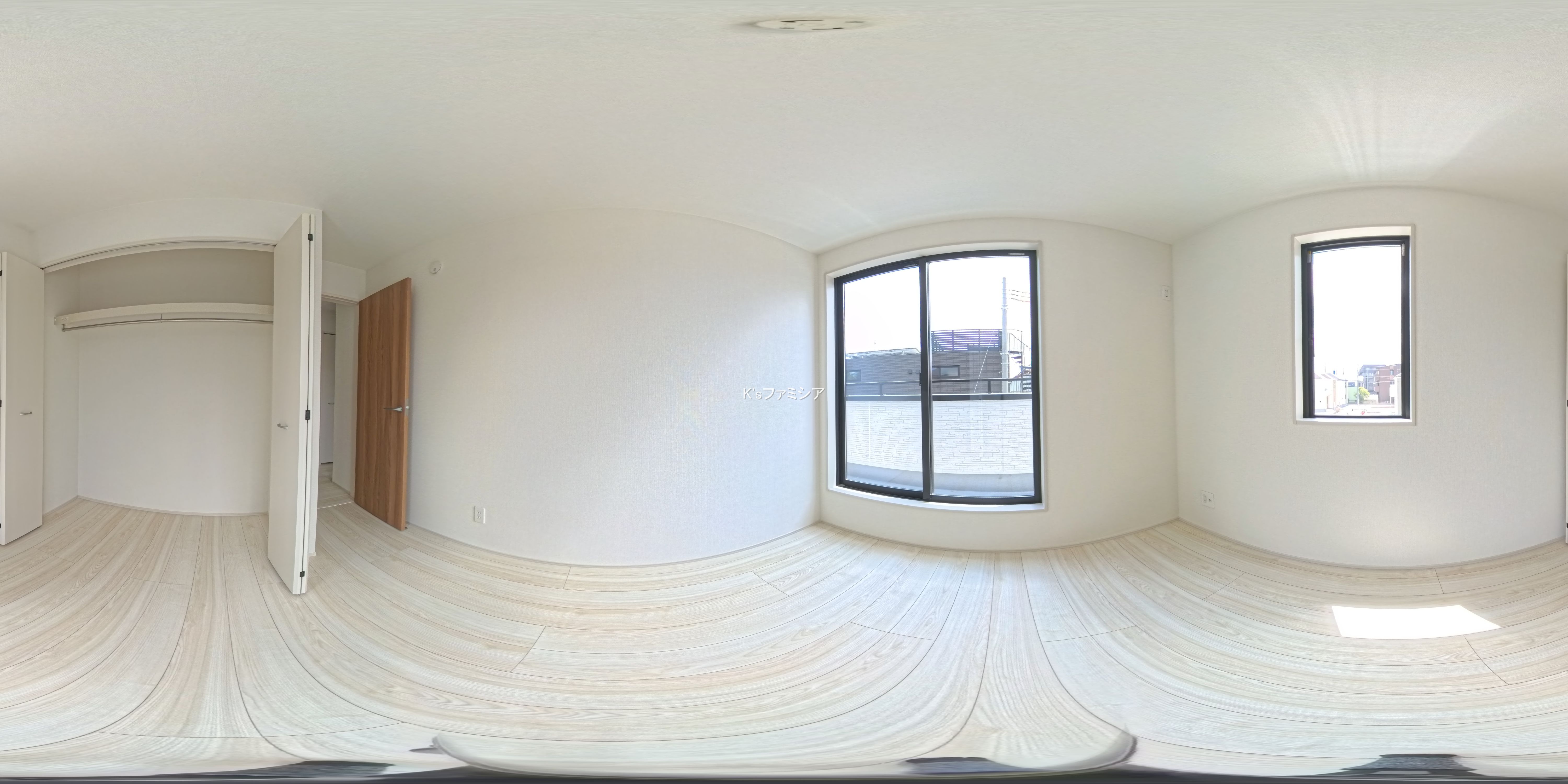 桶川市大字加納の新築戸建てパノラマ（居室サブ）写真 2025年7月31日撮影