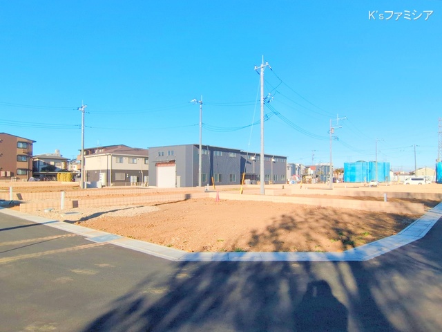 桶川市大字加納の新築戸建て更地・土地写真 2025年2月10日撮影