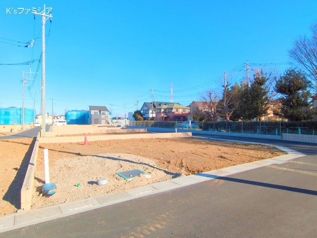 桶川市大字加納の新築戸建て更地・土地写真 2025年2月10日撮影