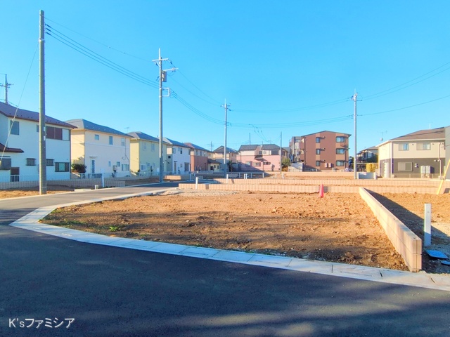 桶川市大字加納の新築戸建て更地・土地写真 2025年2月10日撮影