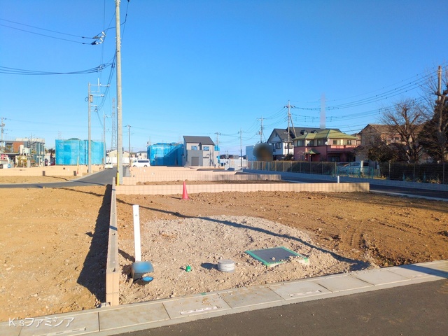 桶川市大字加納の新築戸建て更地・土地写真 2025年2月10日撮影