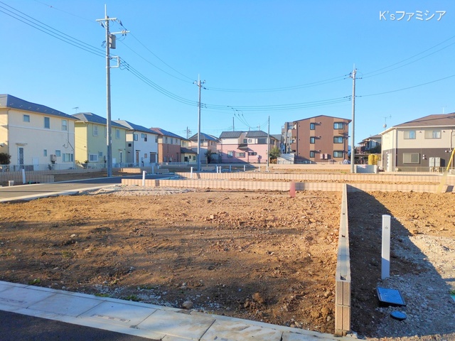 桶川市大字加納の新築戸建て更地・土地写真 2025年2月10日撮影