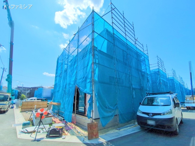 桶川市大字加納の新築戸建てシート写真 2025年6月18日撮影