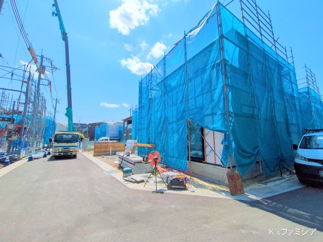 桶川市大字加納の新築戸建てシート写真 2025年6月18日撮影