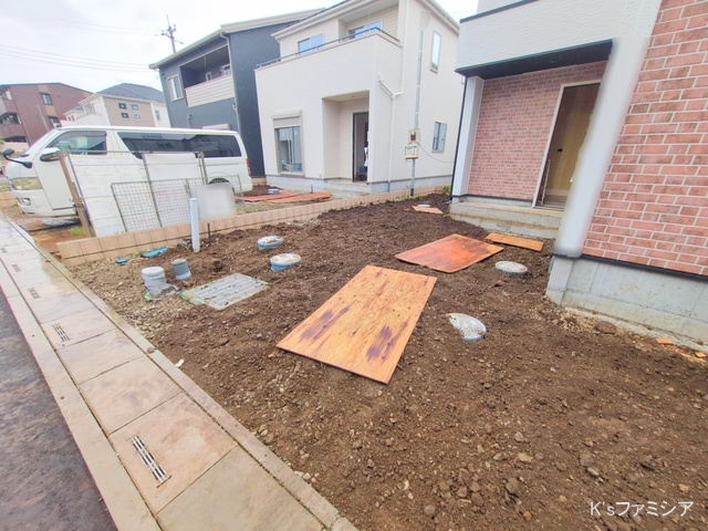 桶川市大字加納の新築戸建て外構写真 2025年7月16日撮影