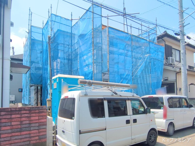 さいたま市岩槻区本丸１丁目の新築戸建てシート写真 2025年7月4日撮影