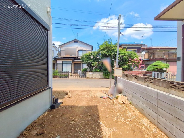 さいたま市岩槻区本丸１丁目の新築戸建て外構写真 2025年8月14日撮影