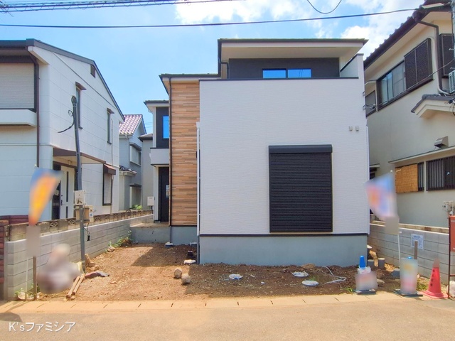 さいたま市岩槻区本丸１丁目の新築戸建て外構写真 2025年8月14日撮影