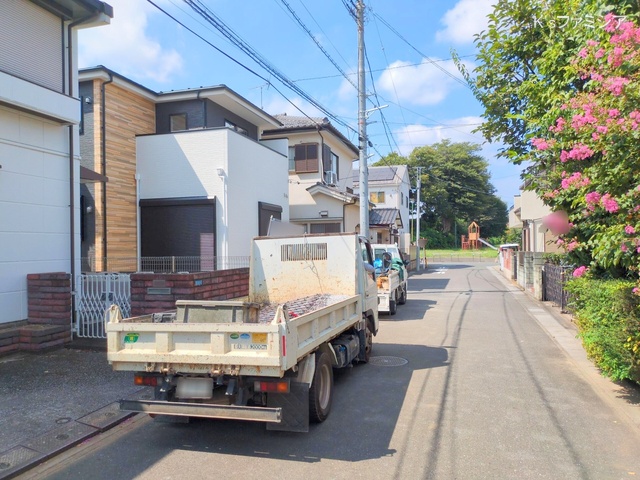 さいたま市岩槻区本丸１丁目の新築戸建て外構写真 2025年8月29日撮影