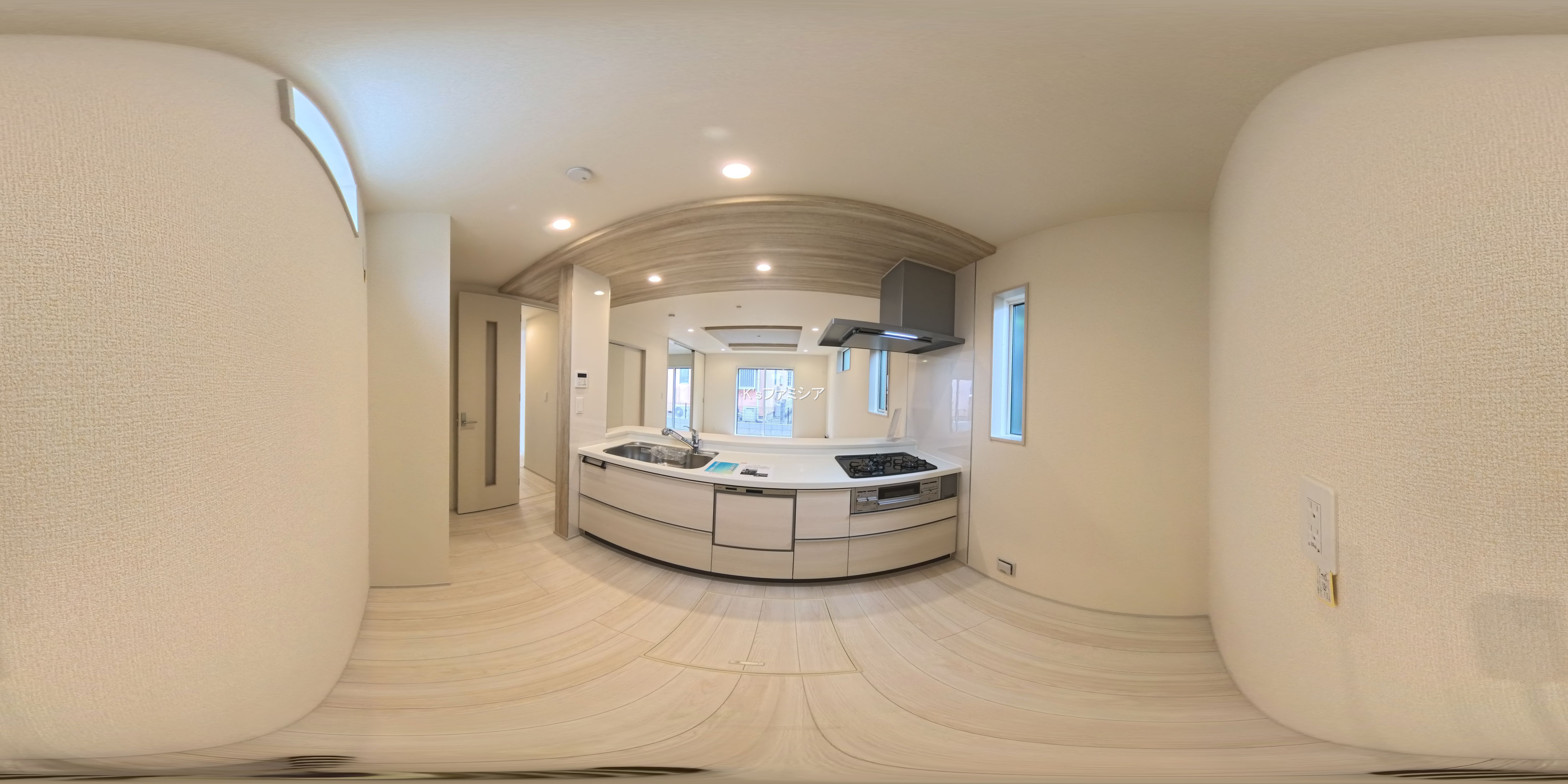 さいたま市見沼区大字大谷の新築戸建てパノラマ（キッチン）写真 2025年11月13日撮影