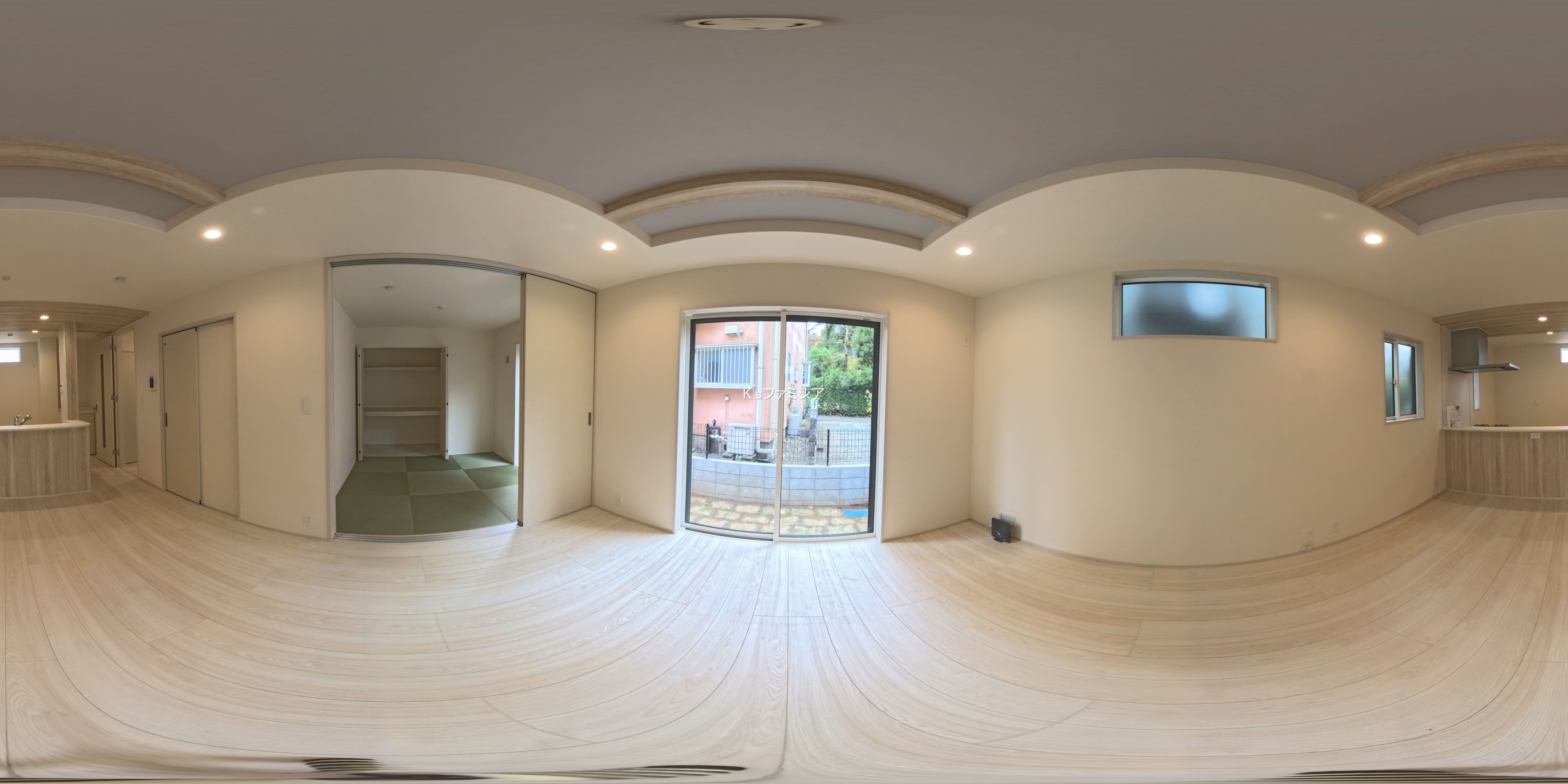 さいたま市見沼区大字大谷の新築戸建てパノラマ（リビング）写真 2025年11月13日撮影