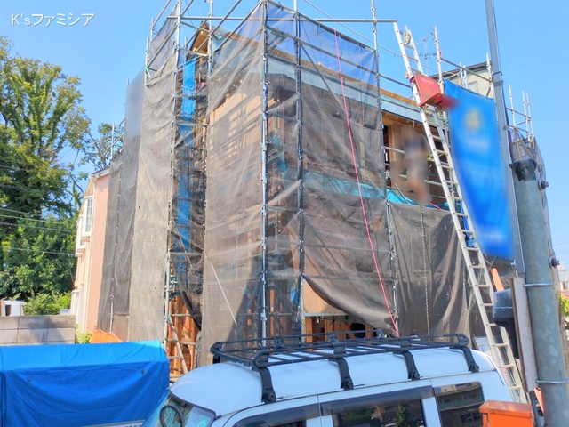 さいたま市見沼区大字大谷の新築戸建て上棟写真 2025年7月28日撮影