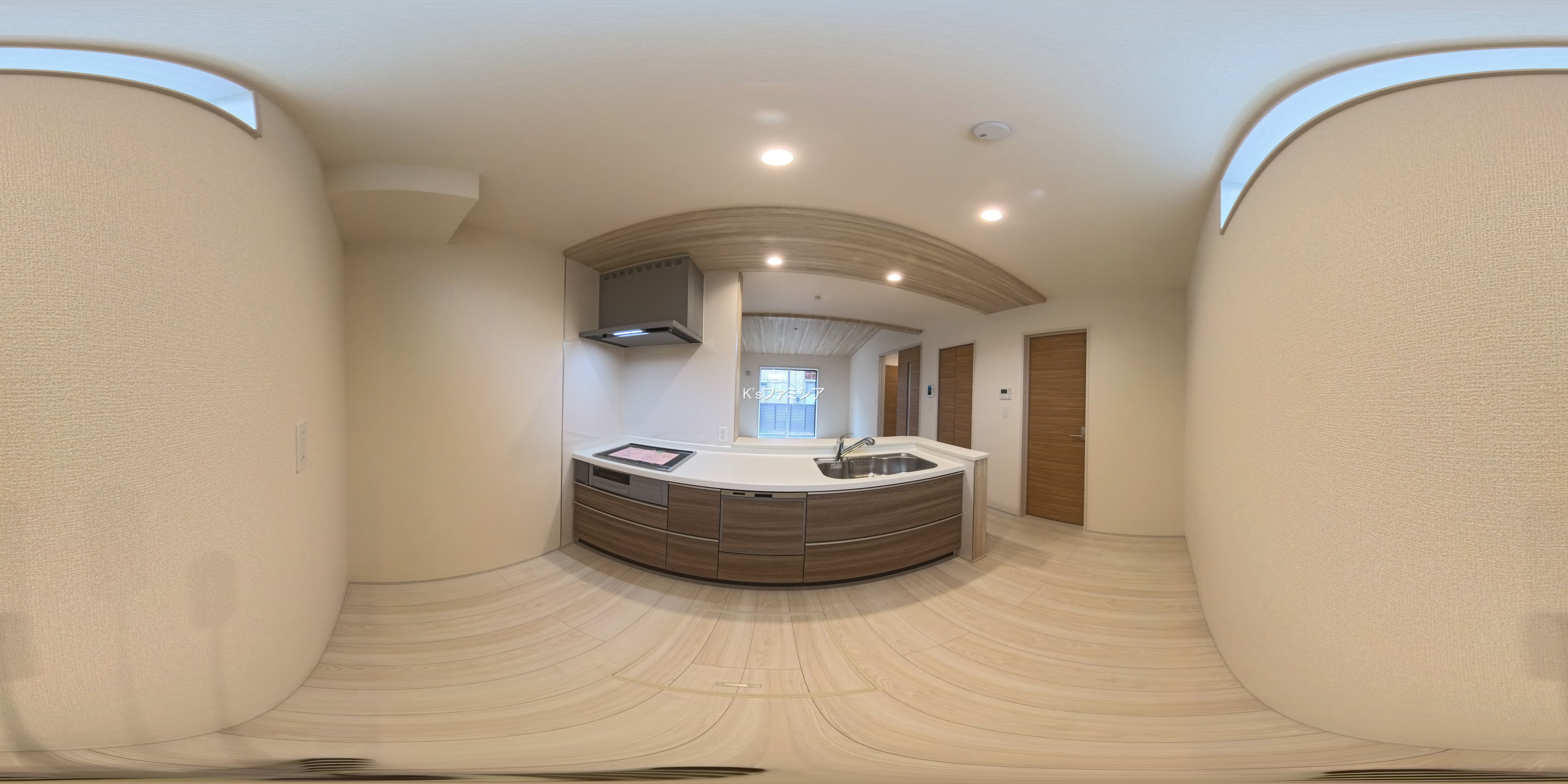 さいたま市緑区大字下山口新田の新築戸建てパノラマ（キッチン）写真 2025年11月13日撮影