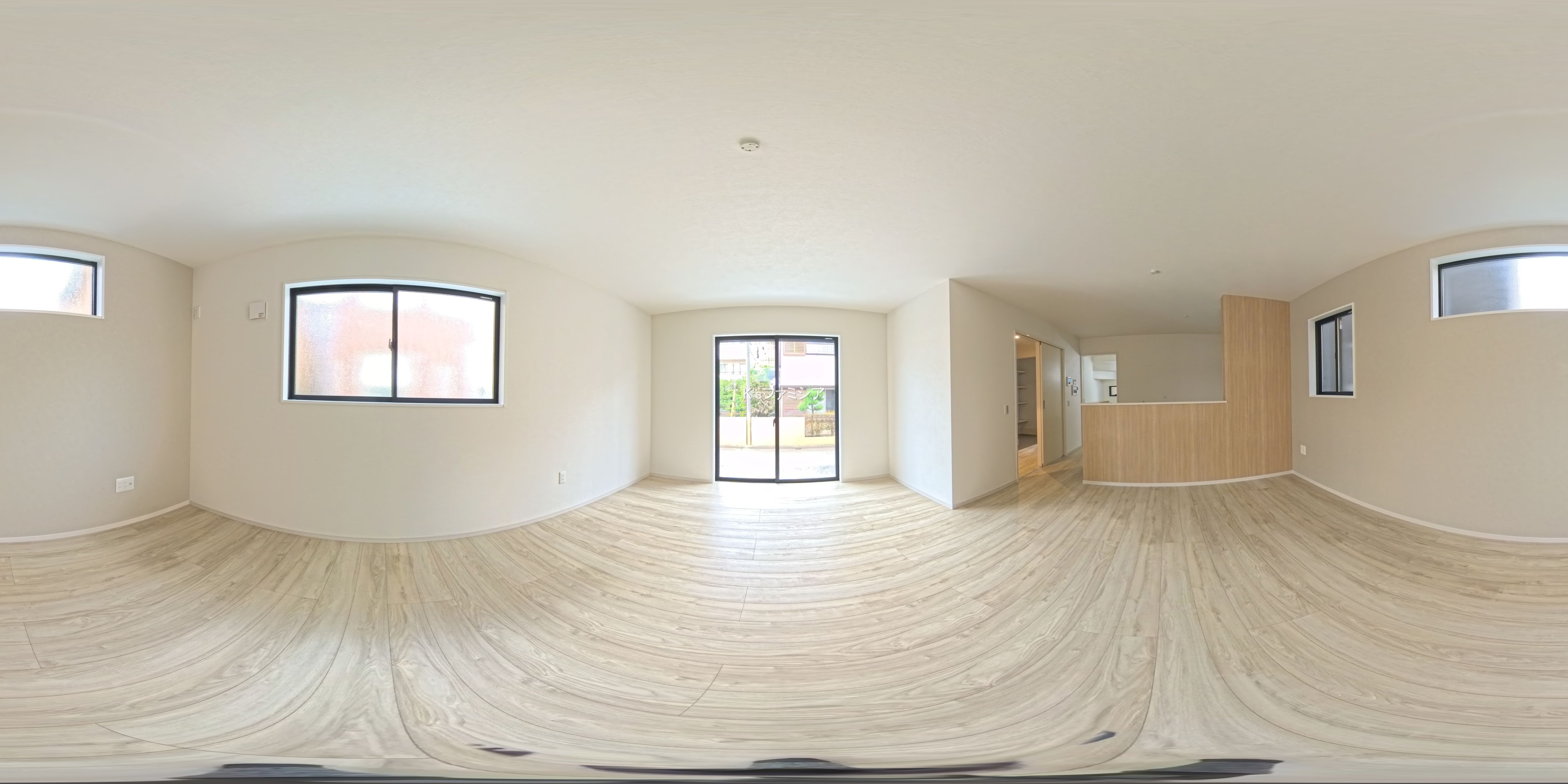 桶川市末広３丁目の新築戸建てパノラマ（リビング）写真 2025年10月9日撮影