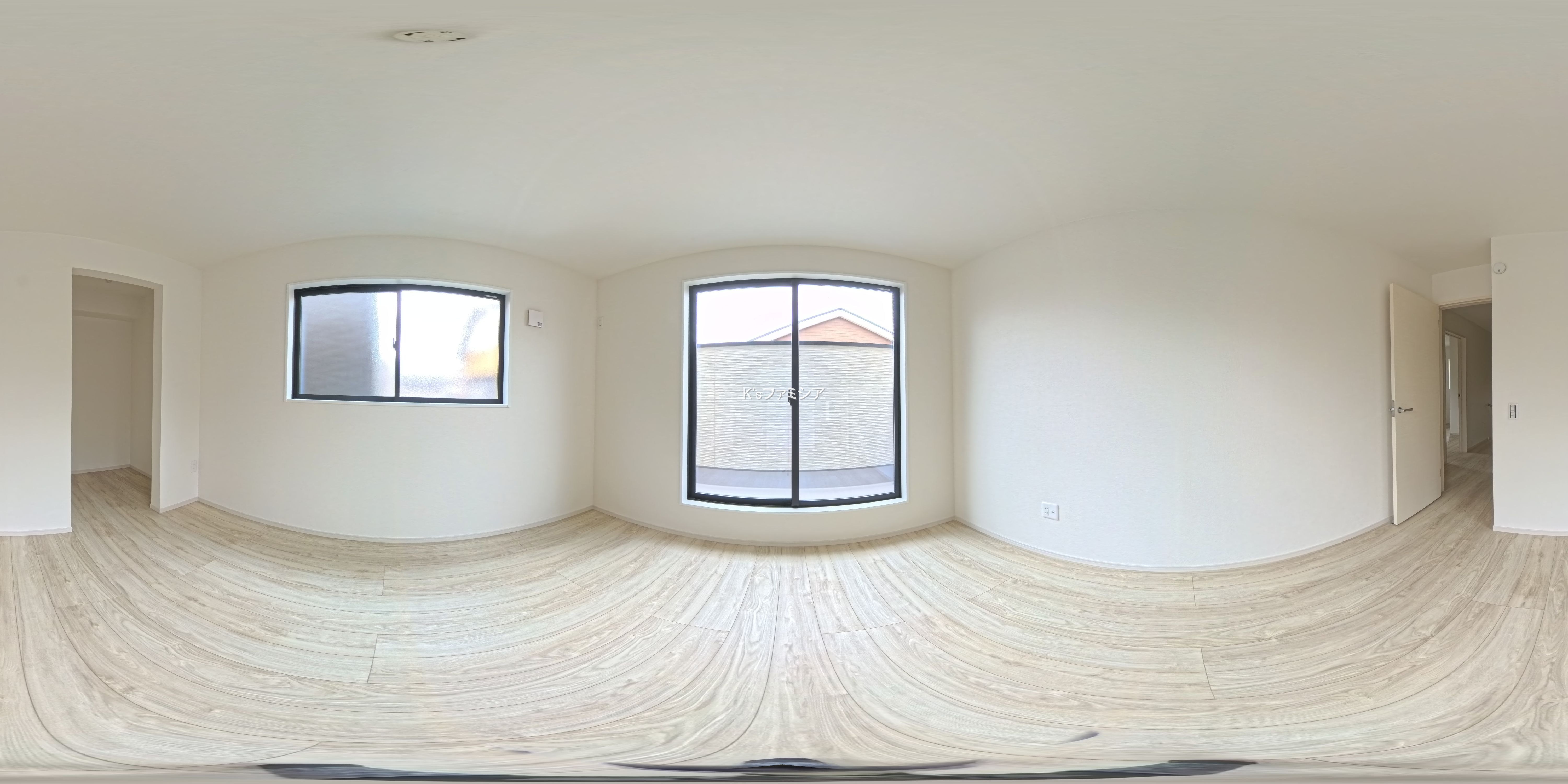 桶川市末広３丁目の新築戸建てパノラマ（居室メイン）写真 2025年10月9日撮影