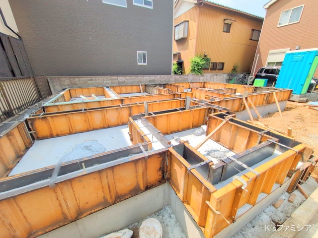 桶川市末広３丁目の新築戸建て基礎写真 2025年7月9日撮影