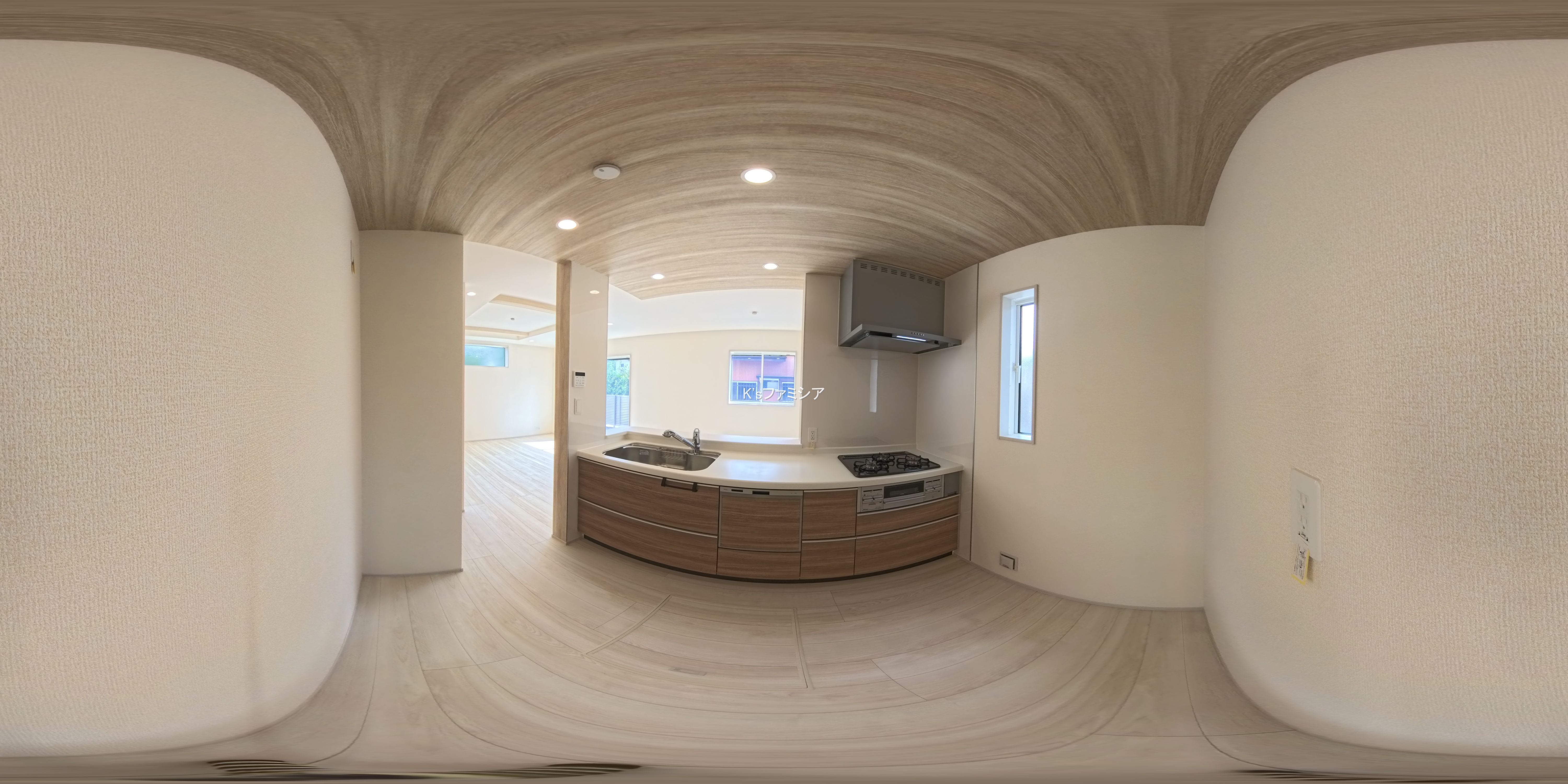 さいたま市岩槻区府内１丁目の新築戸建てパノラマ（キッチン）写真 2025年9月29日撮影